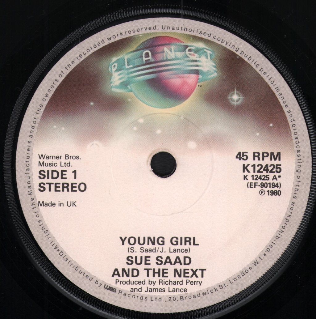 Sue Saad And The Next - Young Girl - 7 Inch
