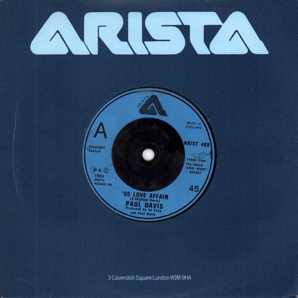 Paul Davis - 65 Love Affair - 7 Inch