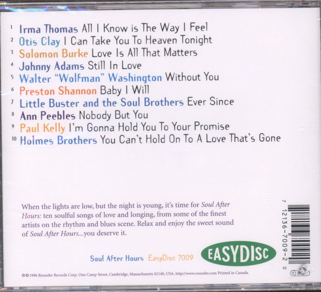 Various Artists - Soul After Hours - Cd
