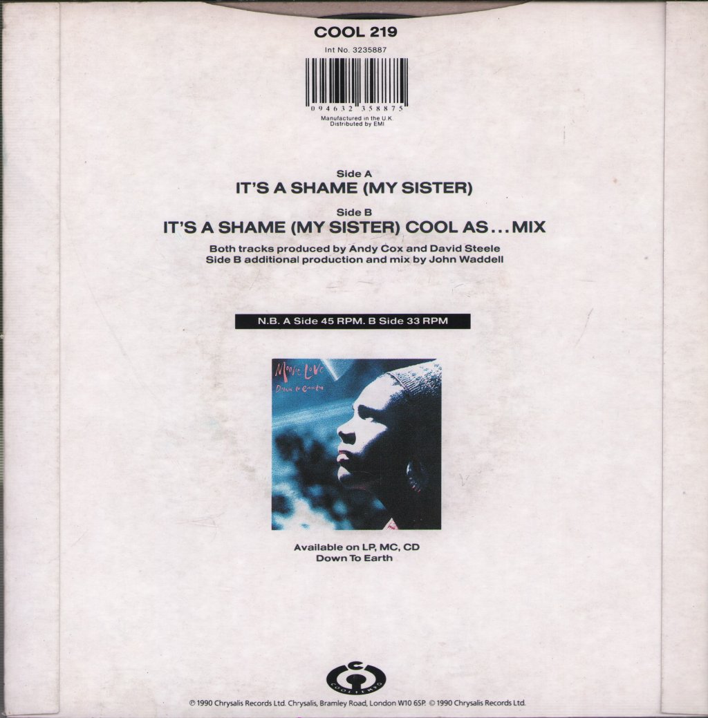 Monie Love - It's A Shame - 7 Inch