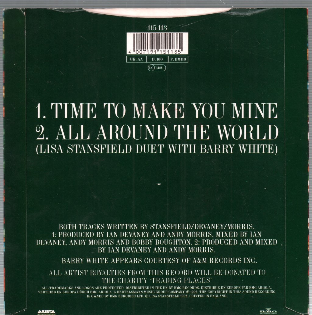 Lisa Stansfield - Time To Make You Mine - 7 Inch