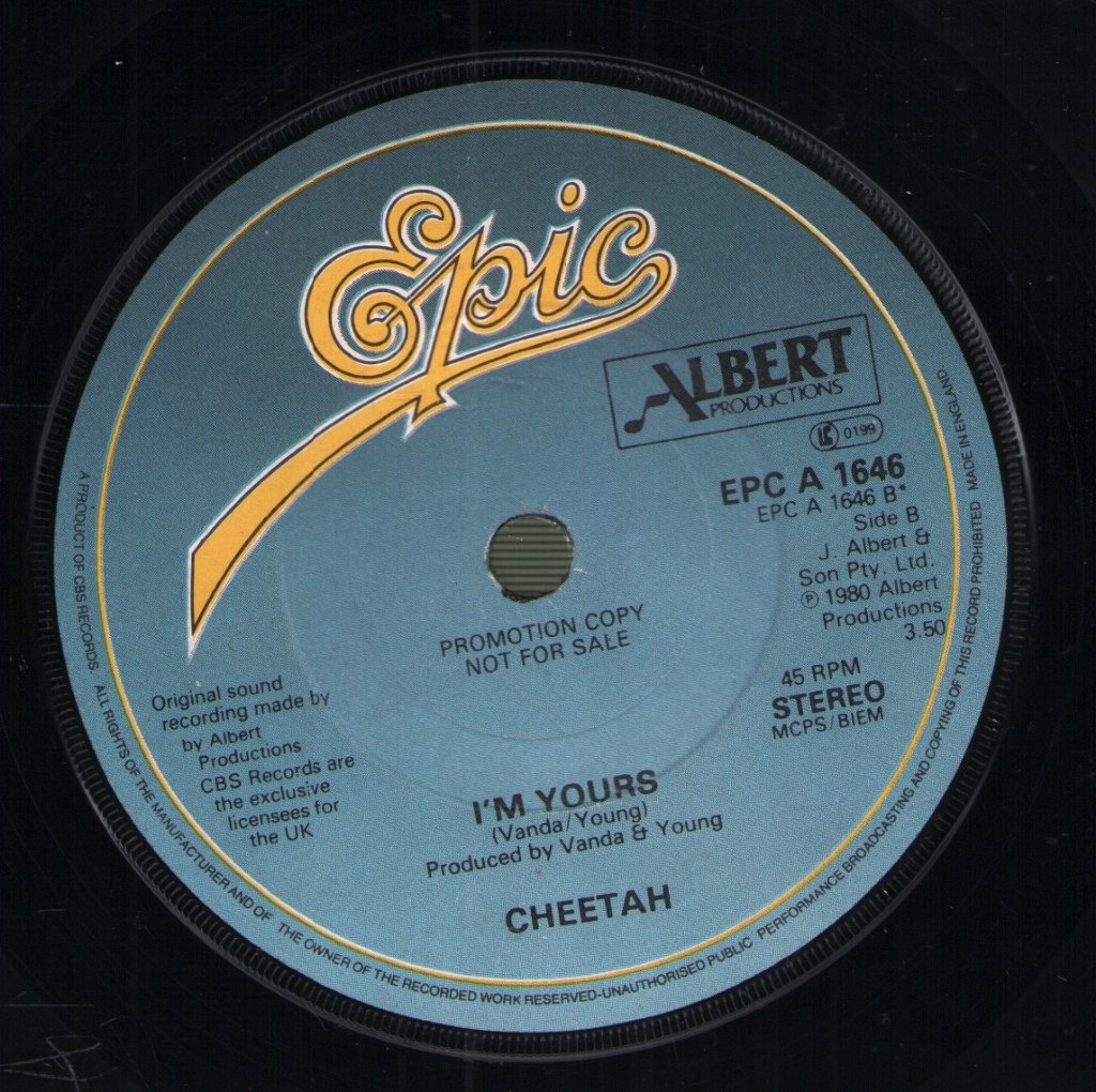 Cheetah (Female Rock Group) - Spend The Night - 7 Inch