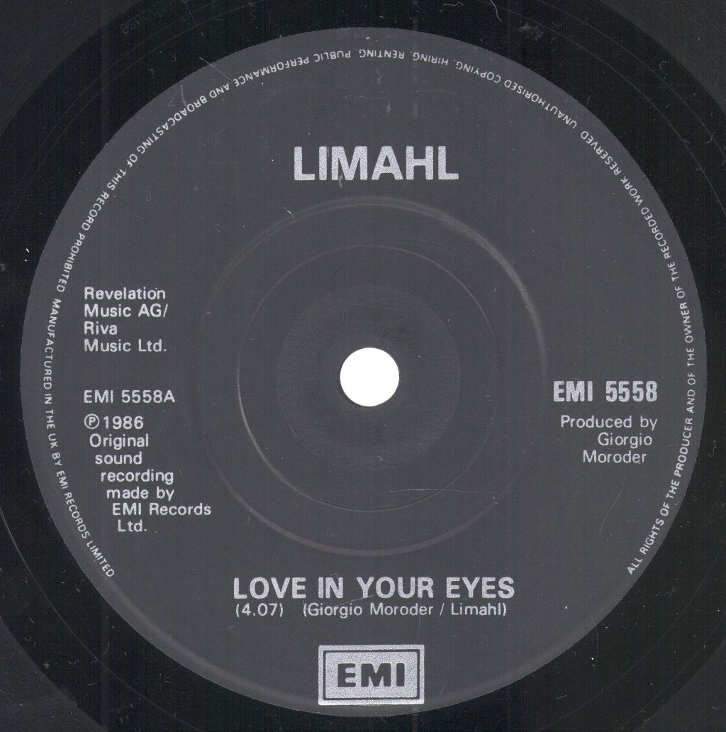 Limahl - Love In Your Eyes - 7 Inch