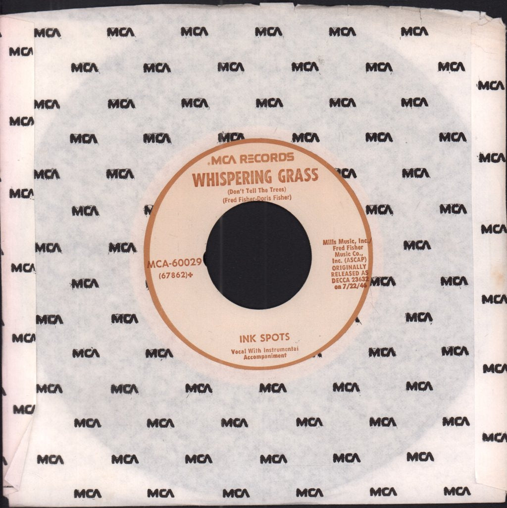 Ink Spots - Whispering Grass - 7 Inch