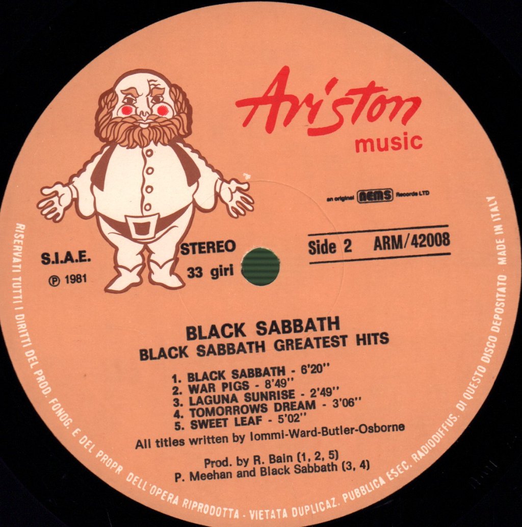 Black Sabbath - Greatest Hits - Lp