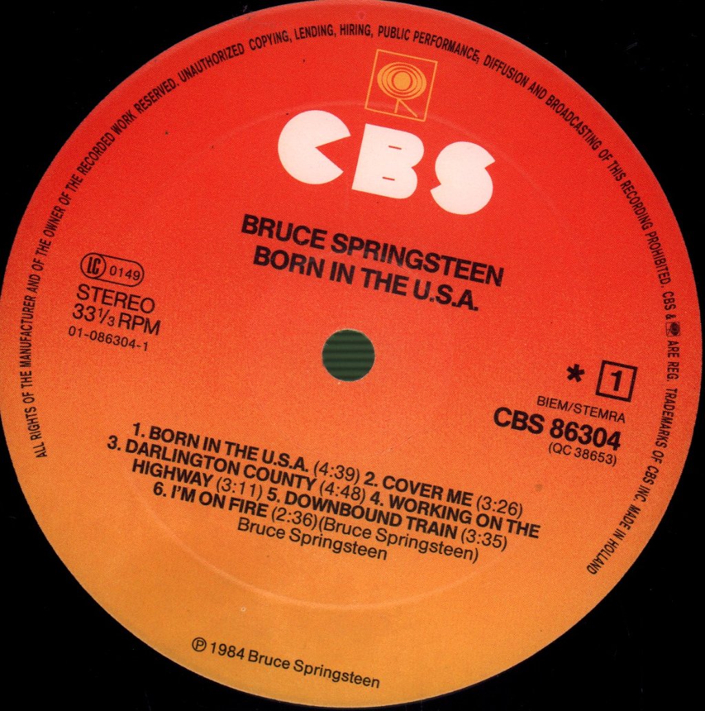 Bruce Springsteen - Born In The Usa - Lp