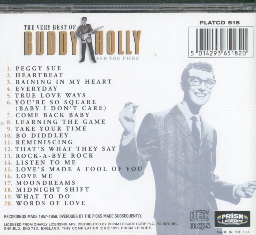 Buddy Holly And The Picks - Very Best Of Buddy Holly And The Picks - Cd