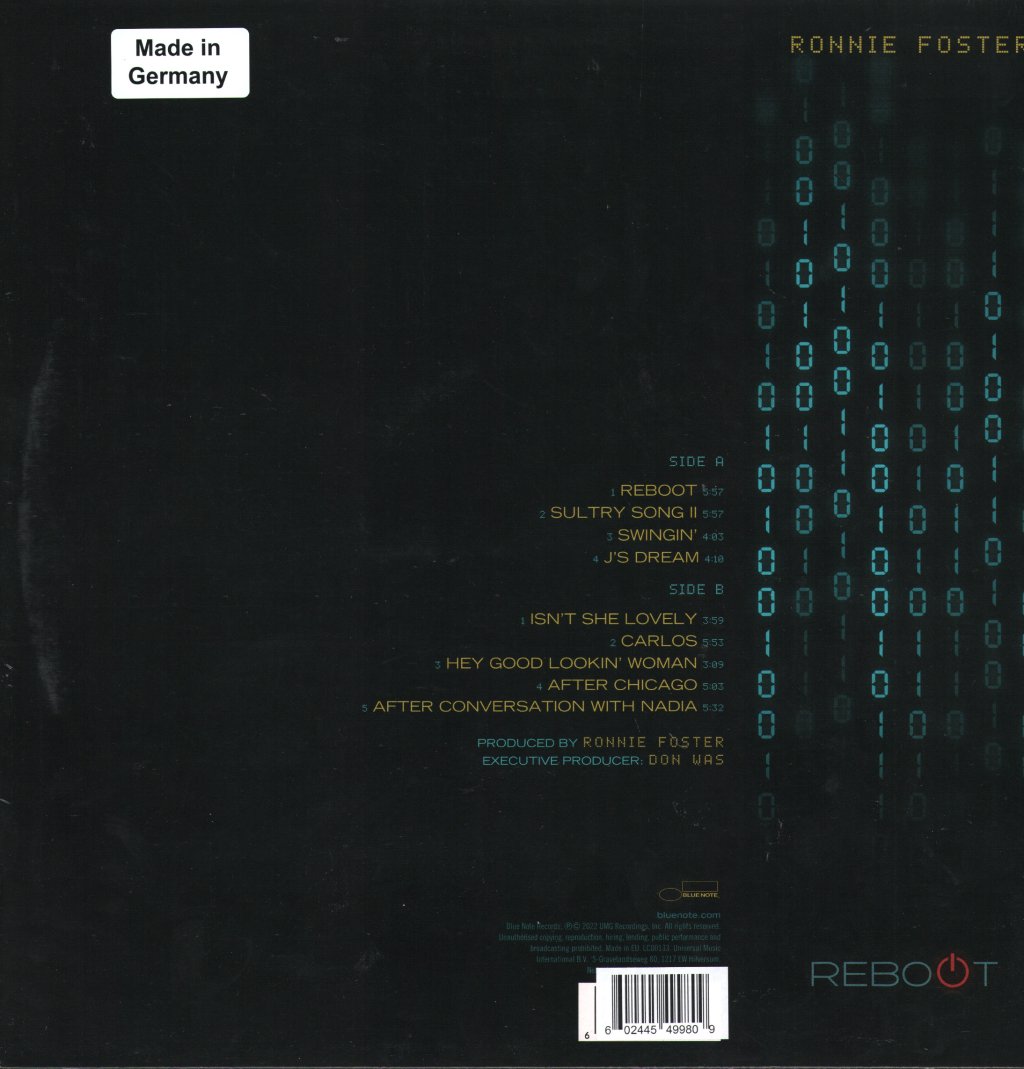 Ronnie Foster - Reboot - Lp