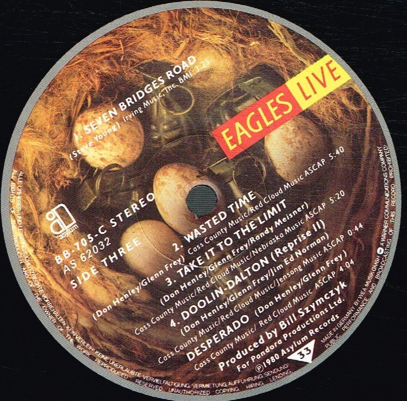 Eagles - Live - Double Lp