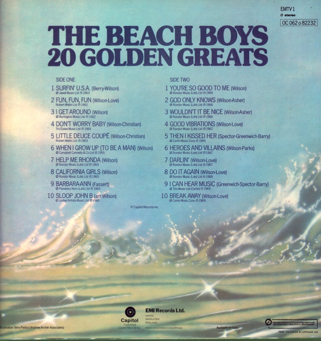 Beach Boys - 20 Golden Greats - Lp