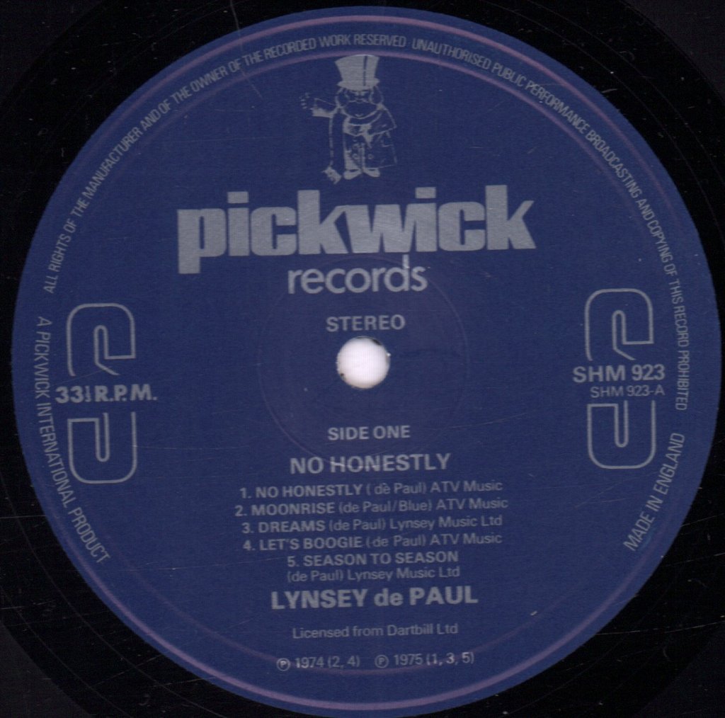 Lynsey De Paul - No Honestly - Lp