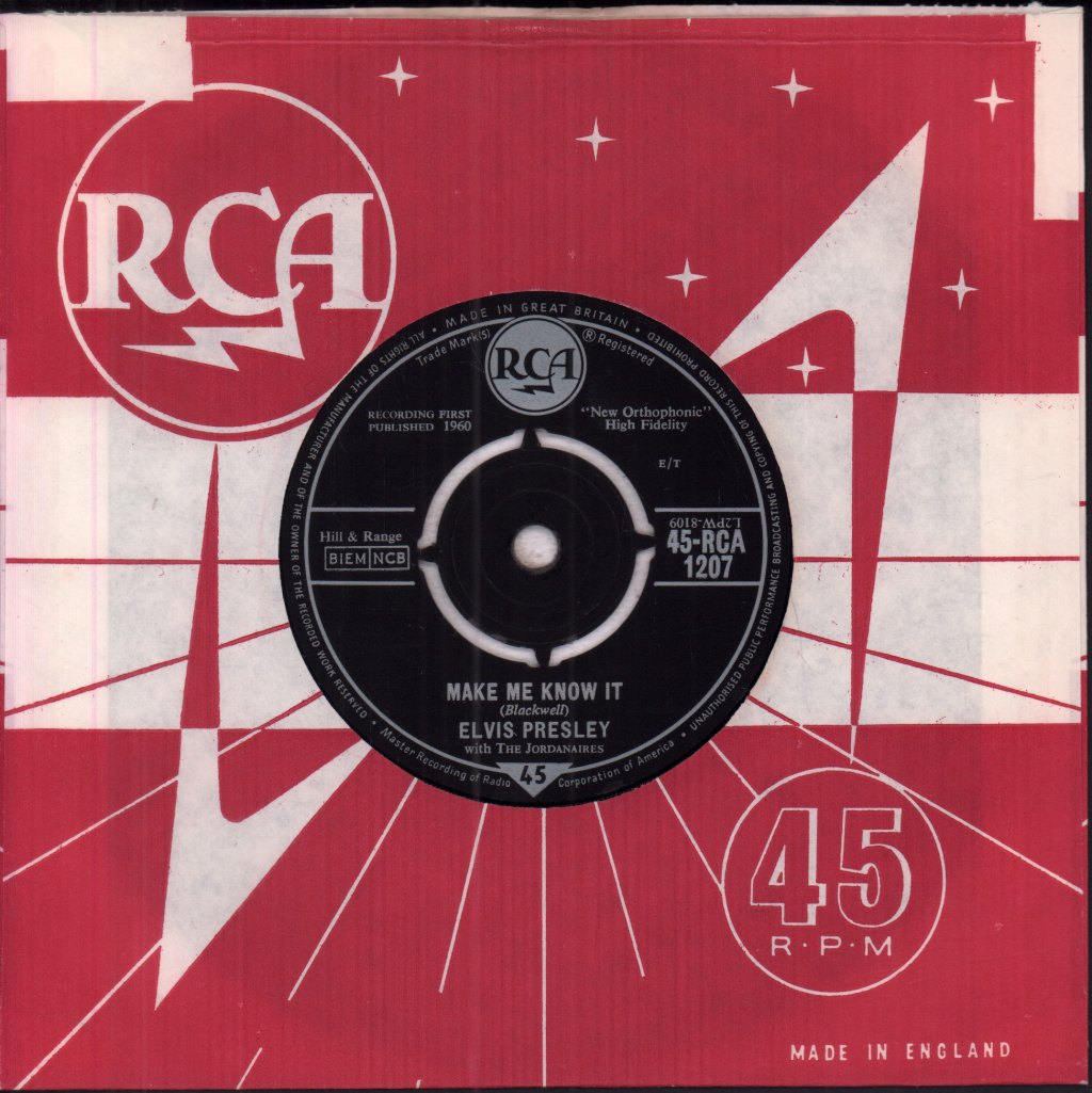 Elvis Presley - It's Now Or Never - 7 Inch