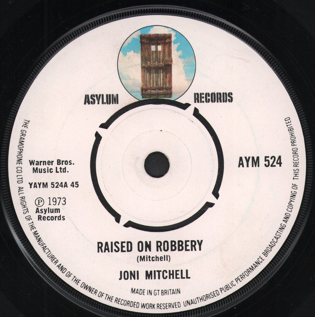 Joni Mitchell - Raised On Robbery - 7 Inch