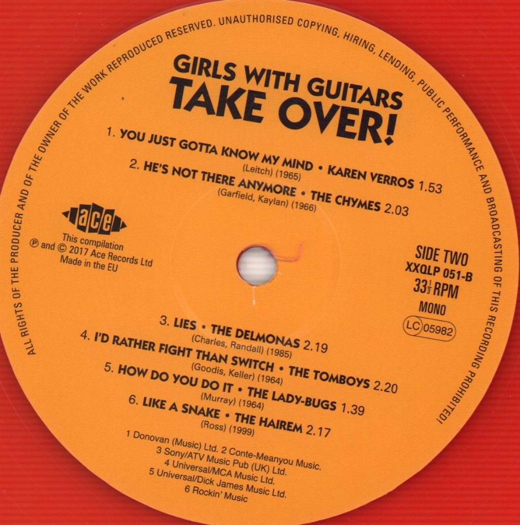 Various Artists - Girls With Guitars Take Over! - Lp