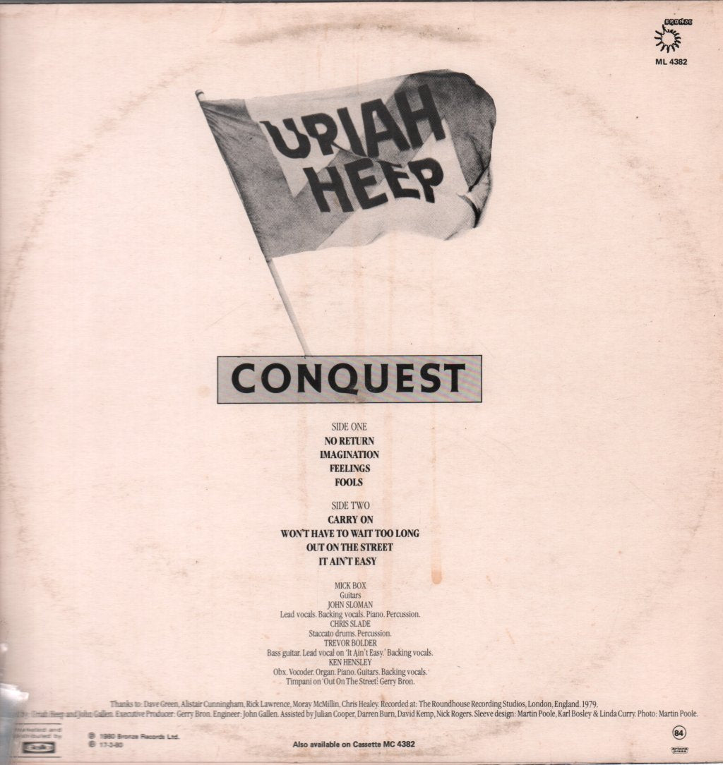 Uriah Heep - Conquest - Lp