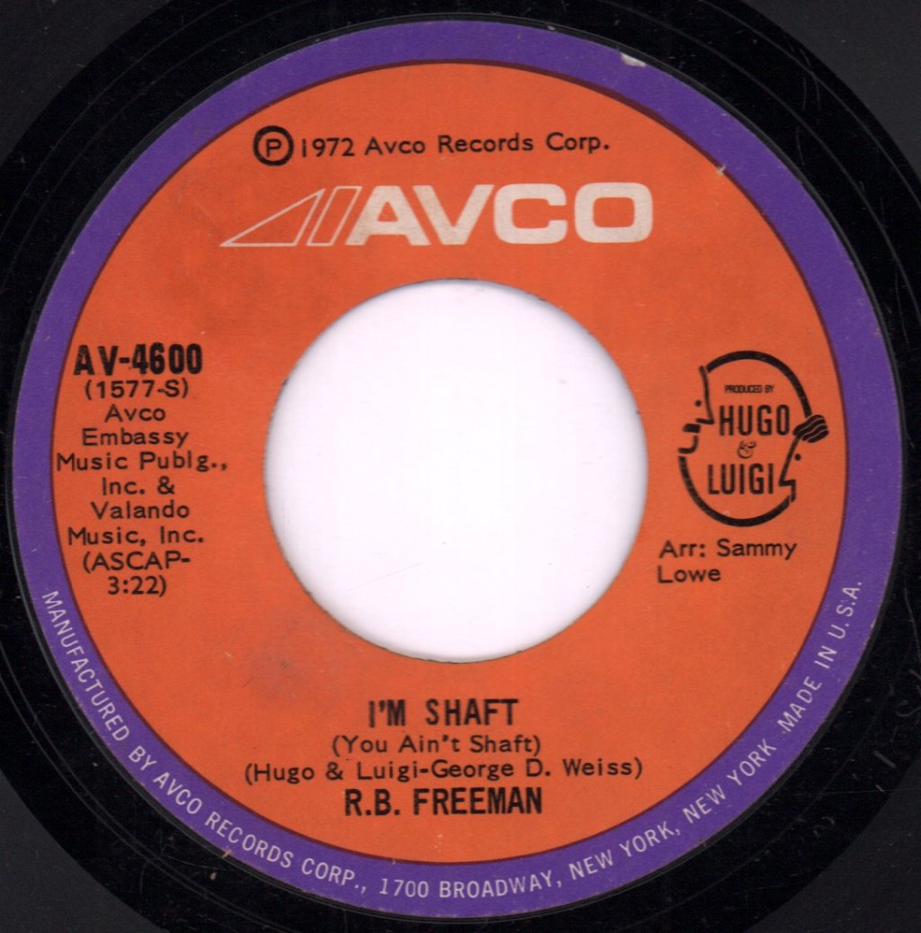 R.b.freeman - I'm Shaft - 7 Inch