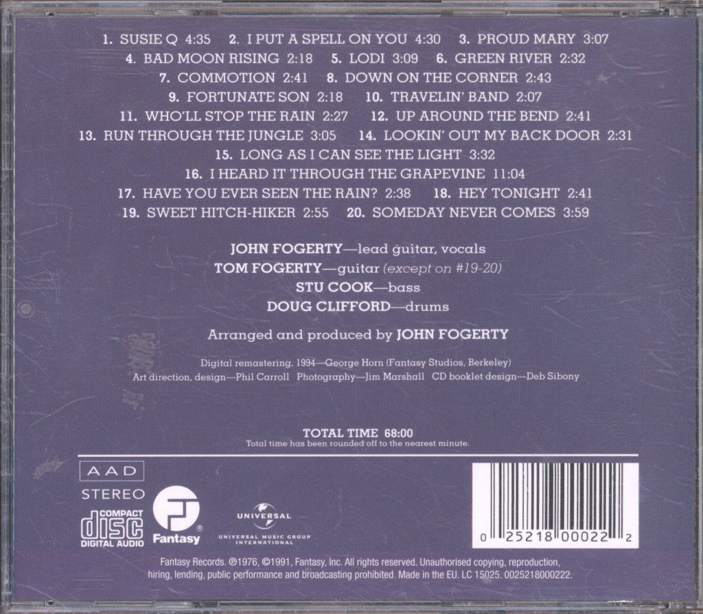 Creedence Clearwater Revival - Chronicle (The 20 Greatest Hits) - Cd