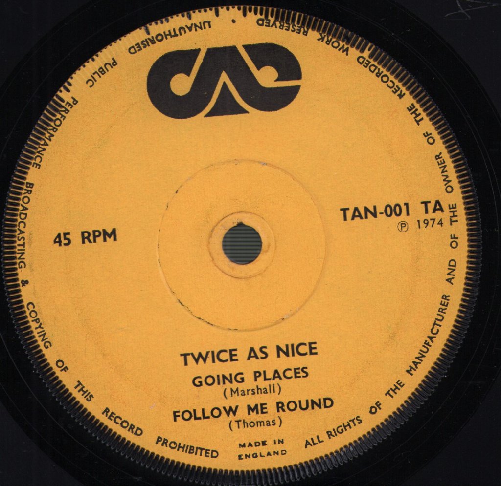Twice As Nice - Going Places - 7 Inch