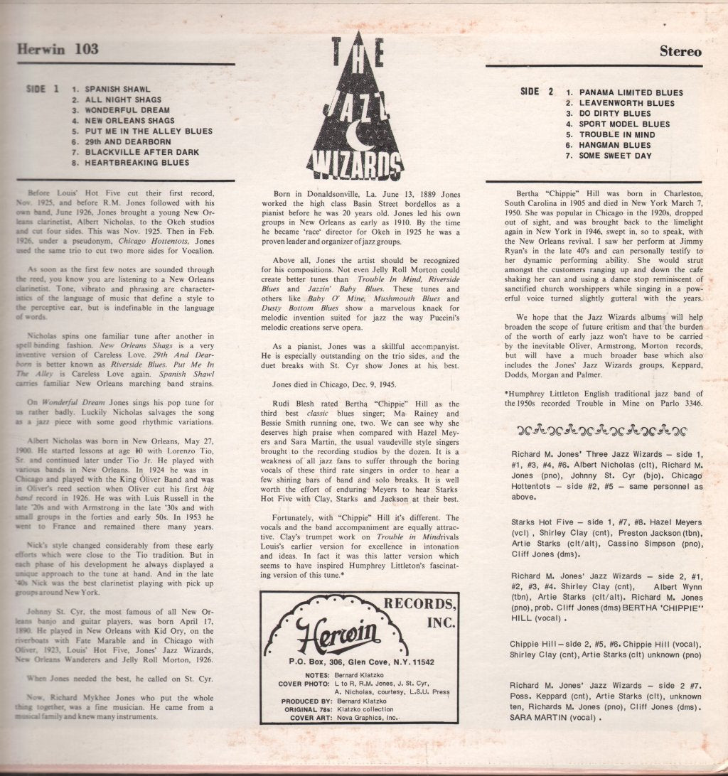 Various Artists - Jazz Wizards Vol. 2 1925 - Lp