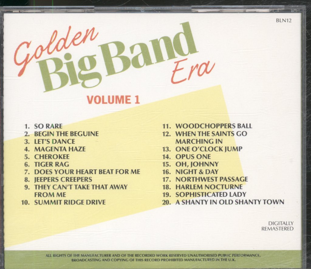 Various Artists - Golden Big Band Era Volume 1 - Cd