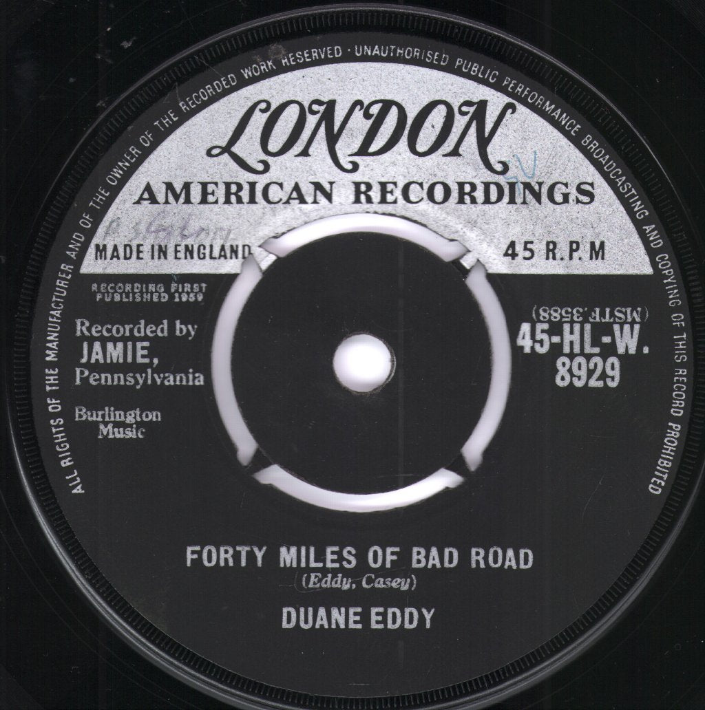 Duane Eddy - Forty Miles Of Bad Road - 7 Inch