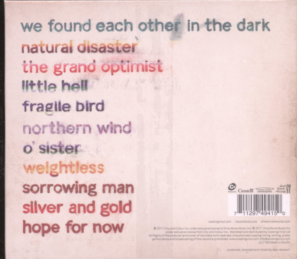 City And Colour - Little Hell - Cd