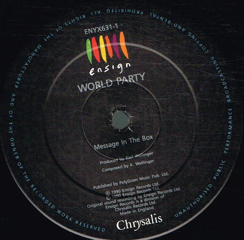 World Party - Message In The Box - 12 Inch