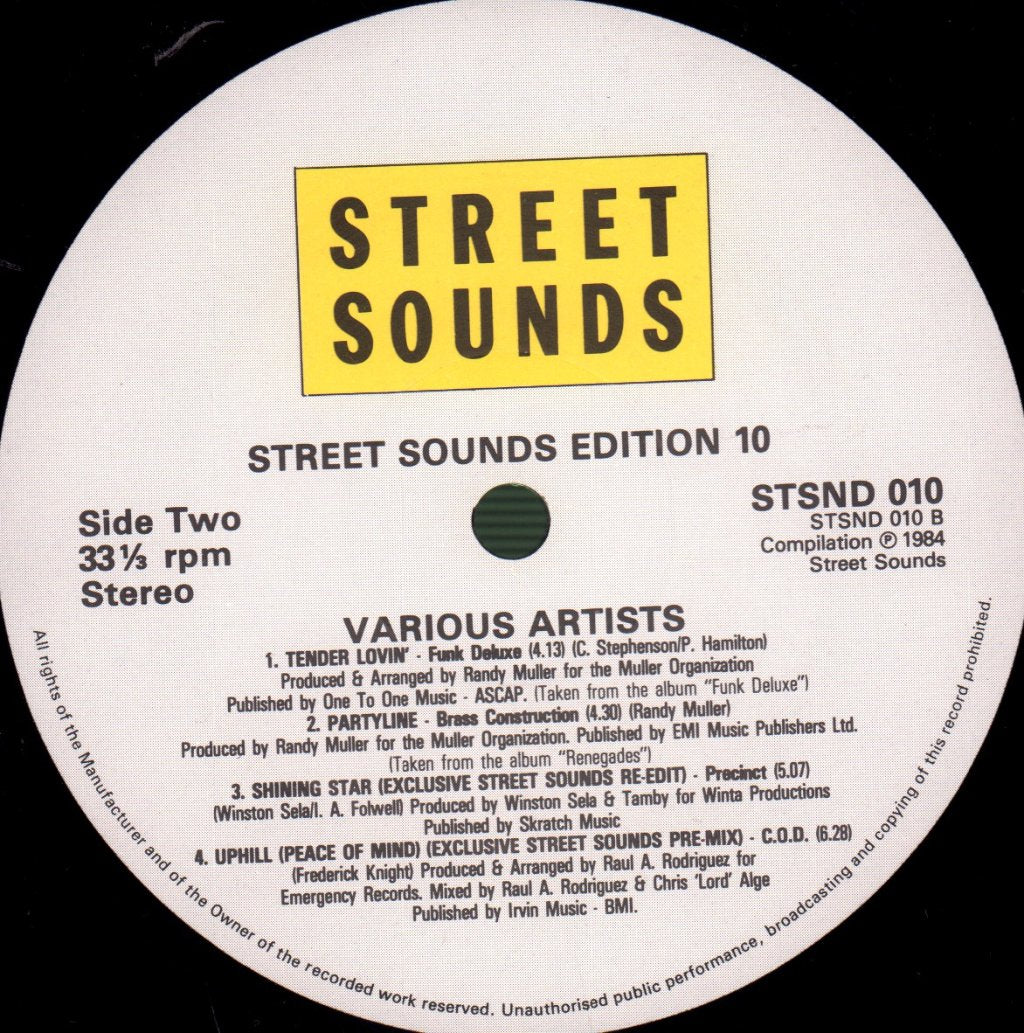 Various Artists - Street Sounds Edition 10 - Lp