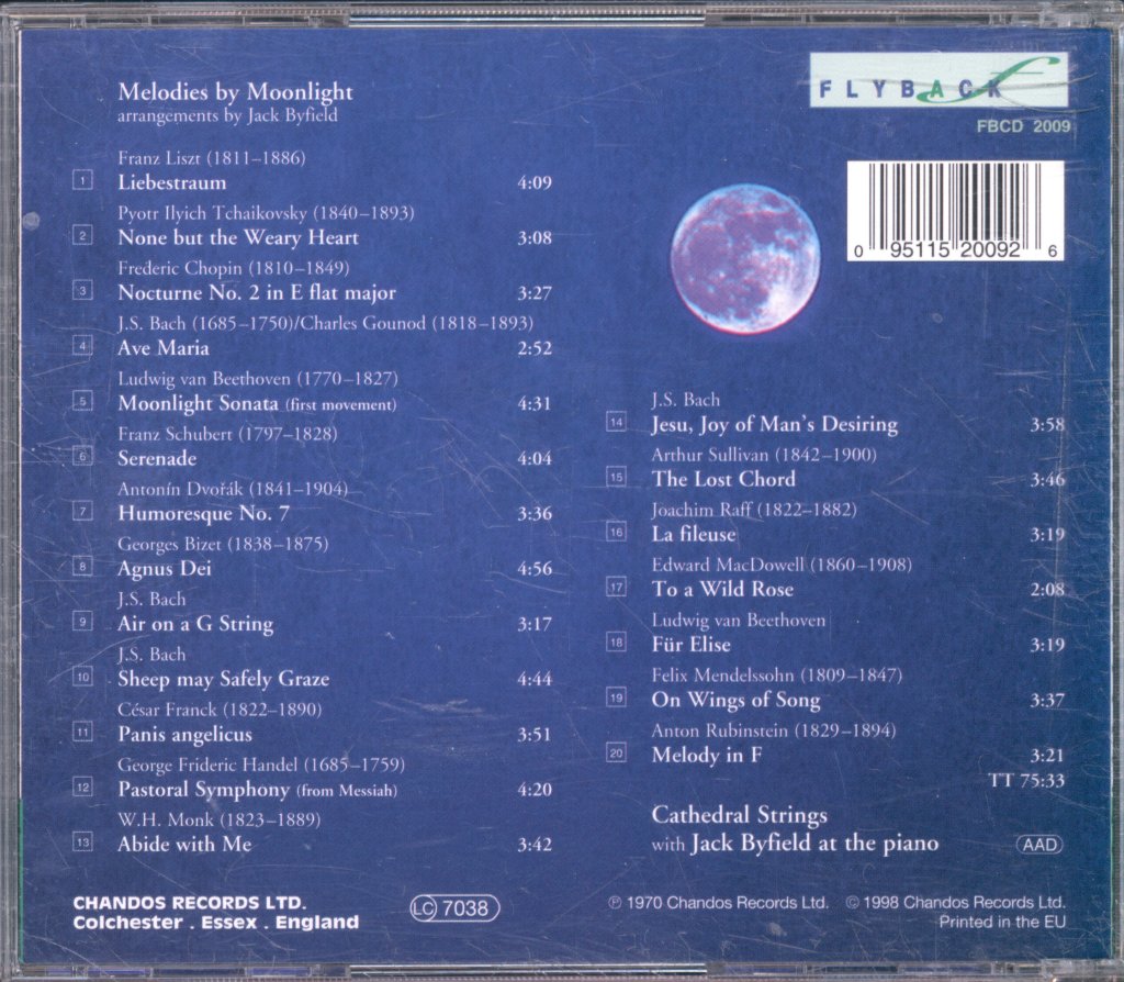 Cathedral Strings, Jack Byfield - Melodies By Moonlight - Cd