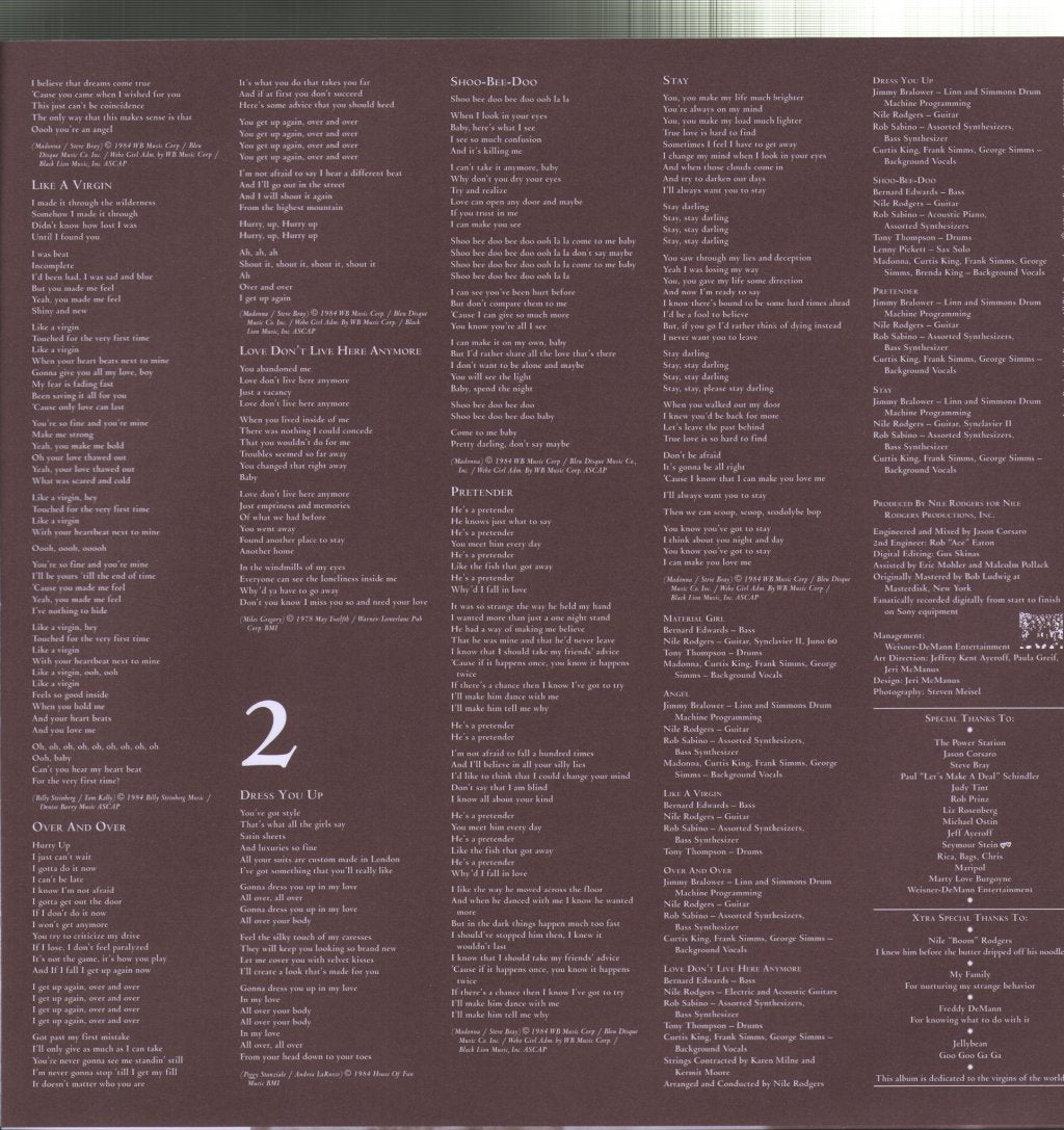 Madonna - Like A Virgin - Lp