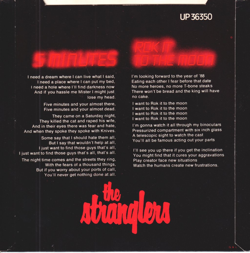 Stranglers - 5 Minutes - 7 Inch