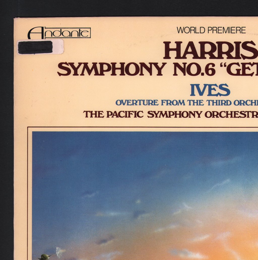 Pacific Symphony Orchestra / Keith Clark - Harris - Symphony No.6 Gettysburg / Ives - Overture From The Third Orchestral Set - Lp