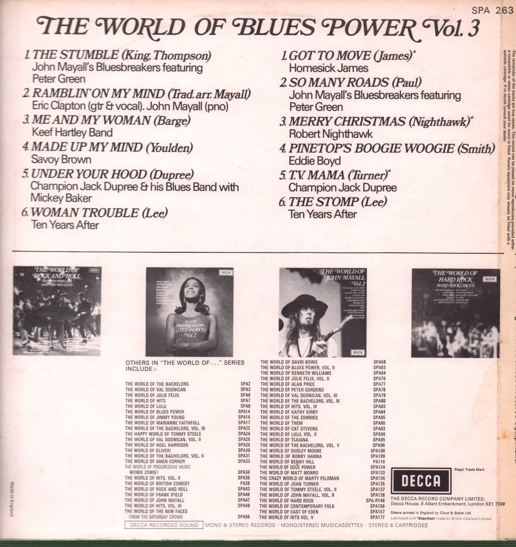 Various Artists - World Of Blues Power Vol 3 - Lp