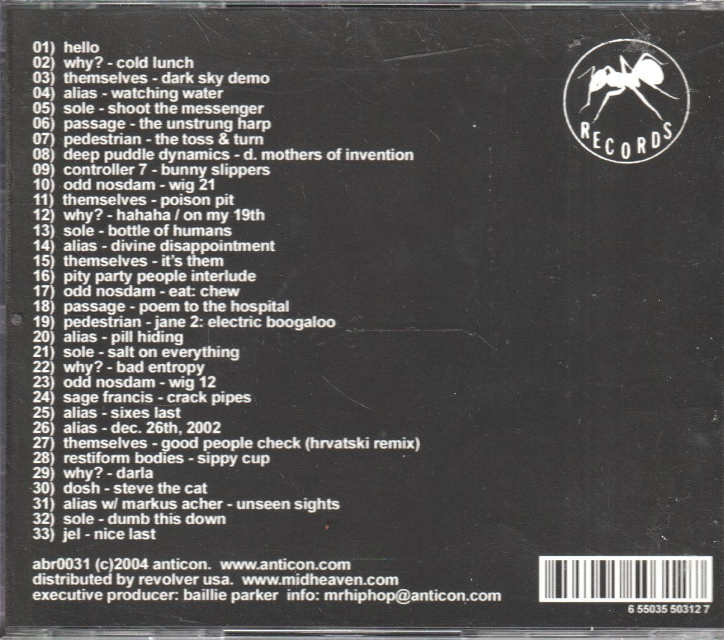 Various Artists - Anticon Label Sampler 1999 - 2004 - Cd