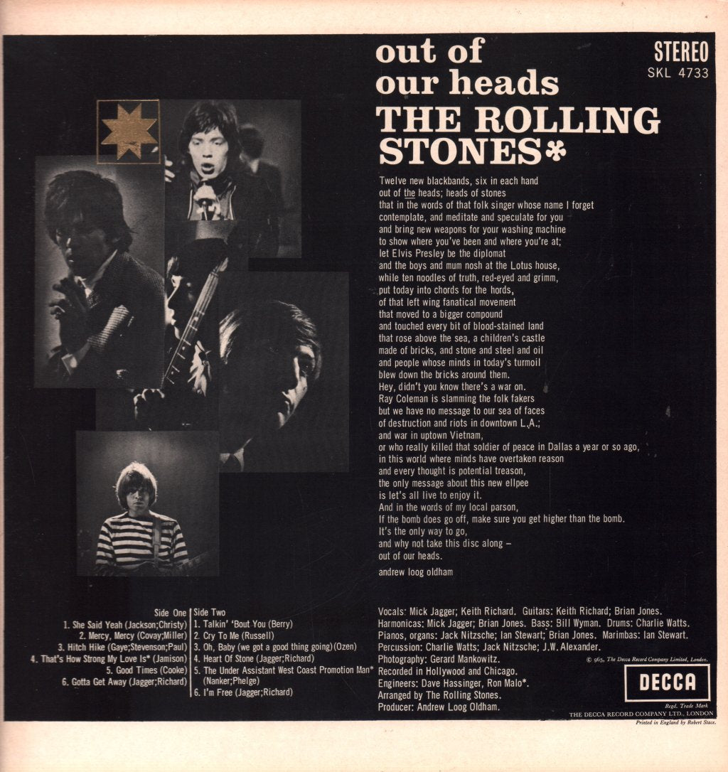 Rolling Stones - Out Of Our Heads - Lp