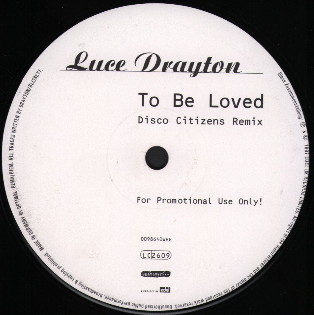 Luce Drayton - To Be Loved - 12 Inch