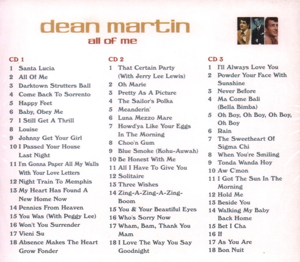 Dean Martin - All Of Me - Cd Set