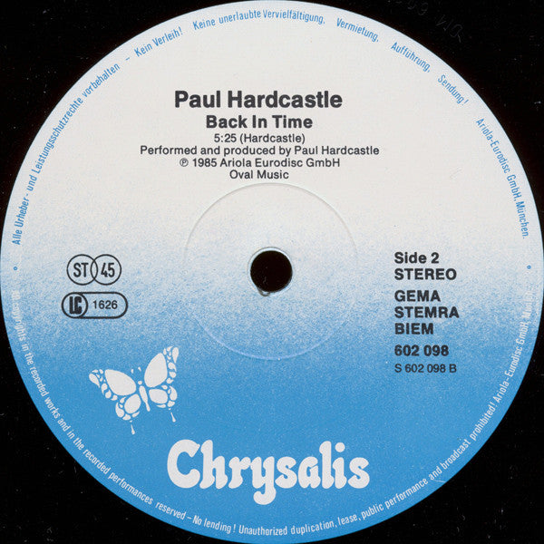 Paul Hardcastle - Just For Money (Extended Version) - 12 Inch