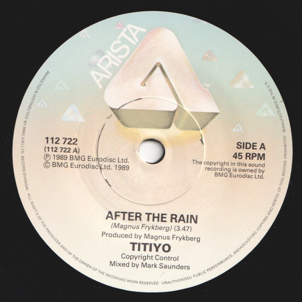 Titiyo - After The Rain - 7 Inch