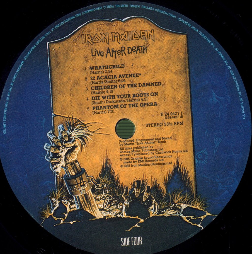 Iron Maiden - Live After Death - Double Lp