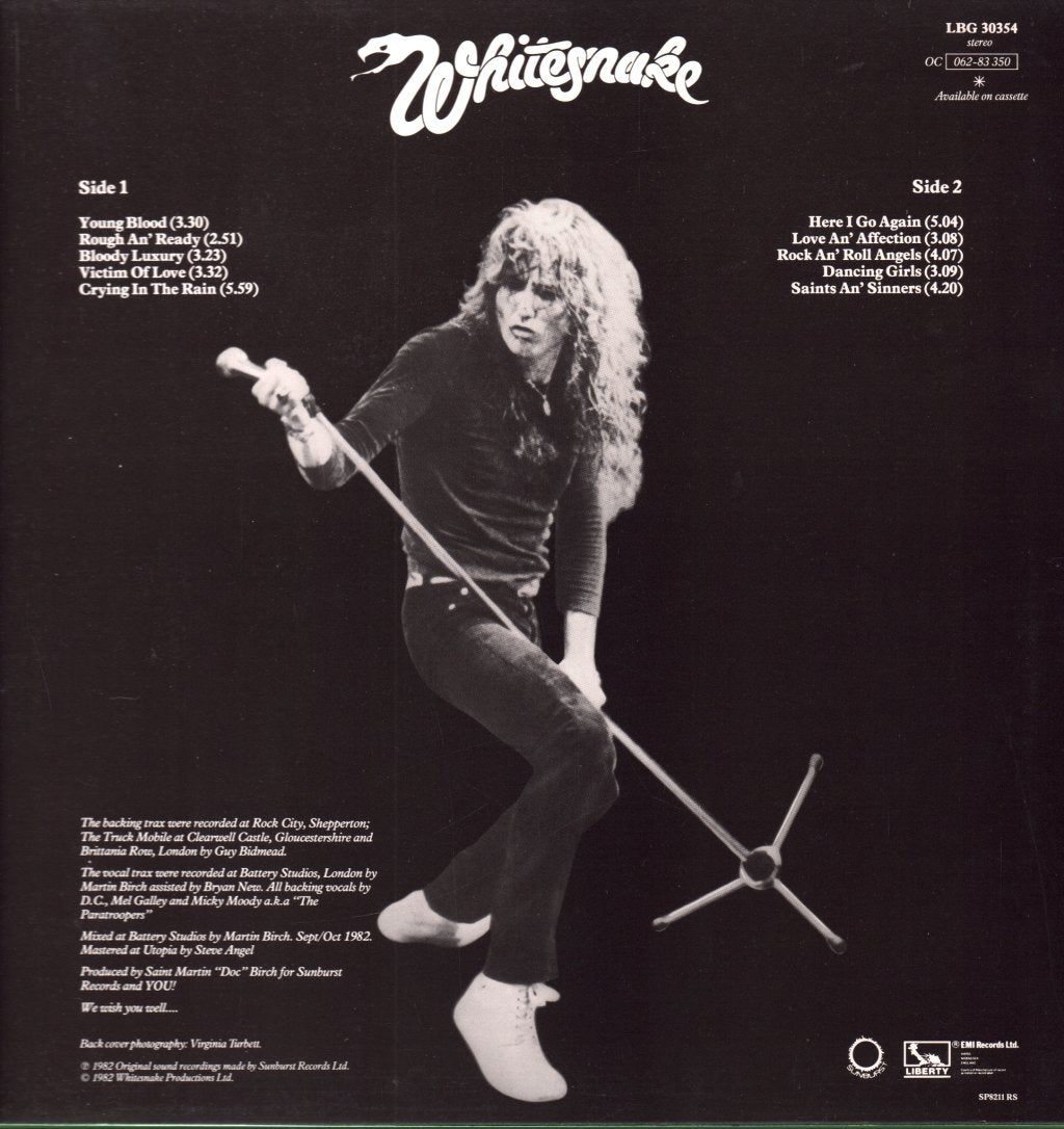 Whitesnake - Saints And Sinners - Lp