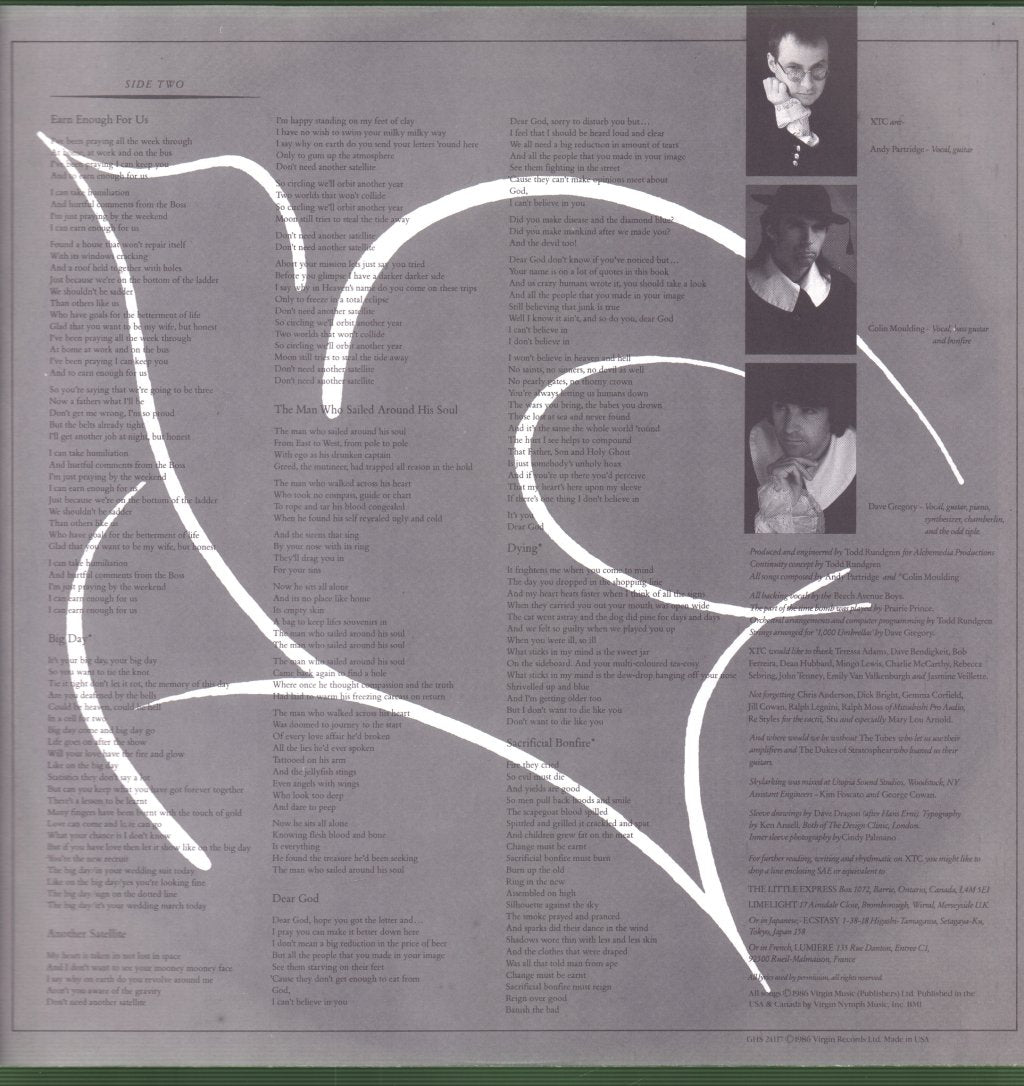 XTC - Skylarking - Lp