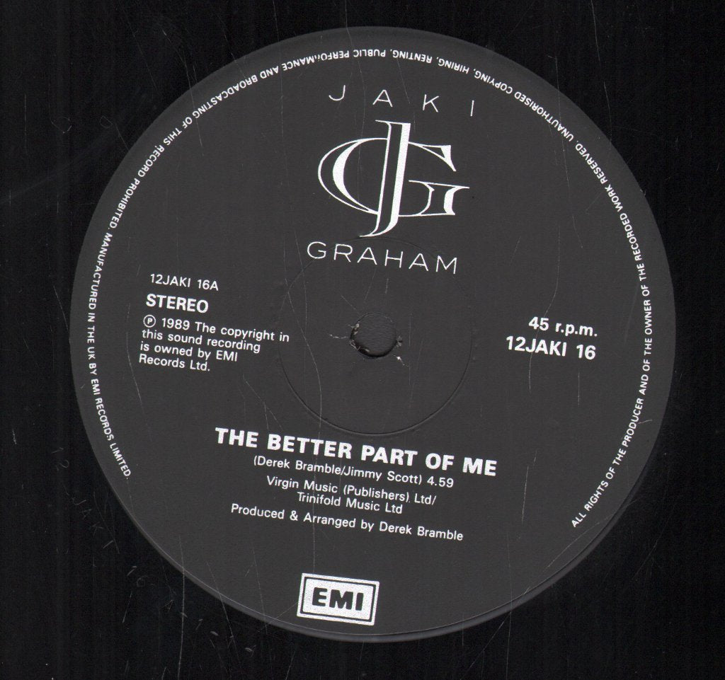 Jaki Graham - Better Part Of Me - 12 Inch