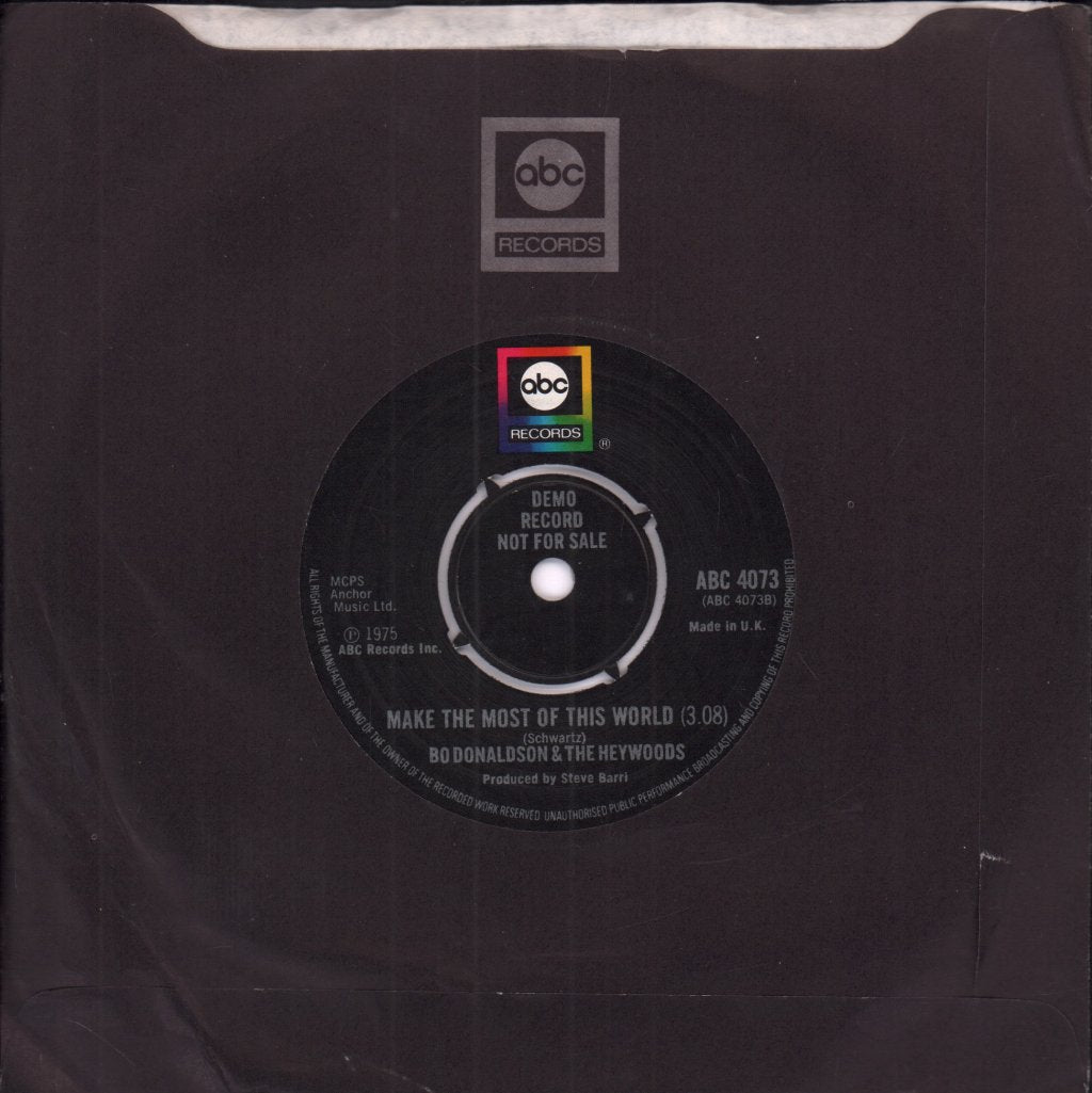 Bo Donaldson And The Heywoods - Our Last Song Together - 7 Inch