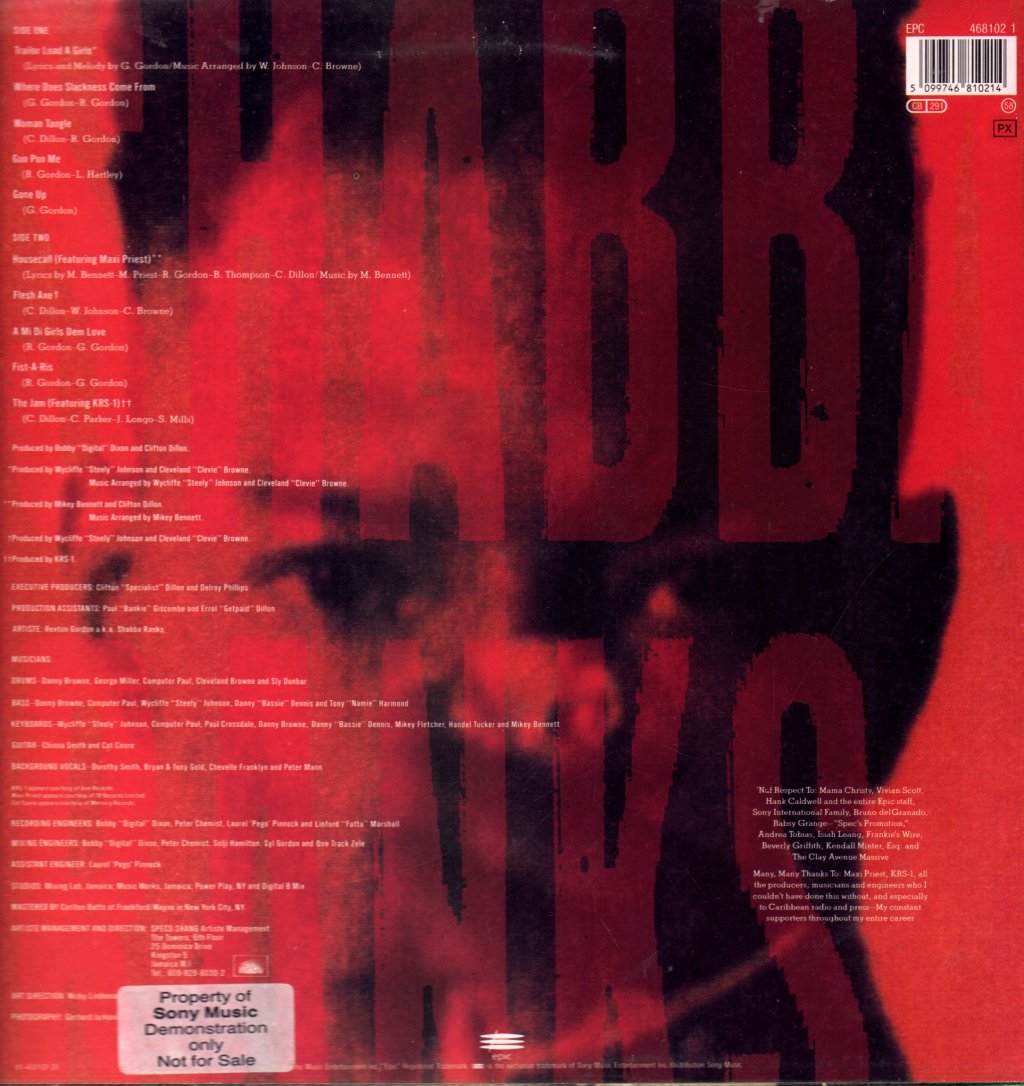 Shabba Ranks - As Raw As Ever - Lp