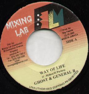Ghost And General B/Zally - Way Of Life/Stop Talk - 7 Inch