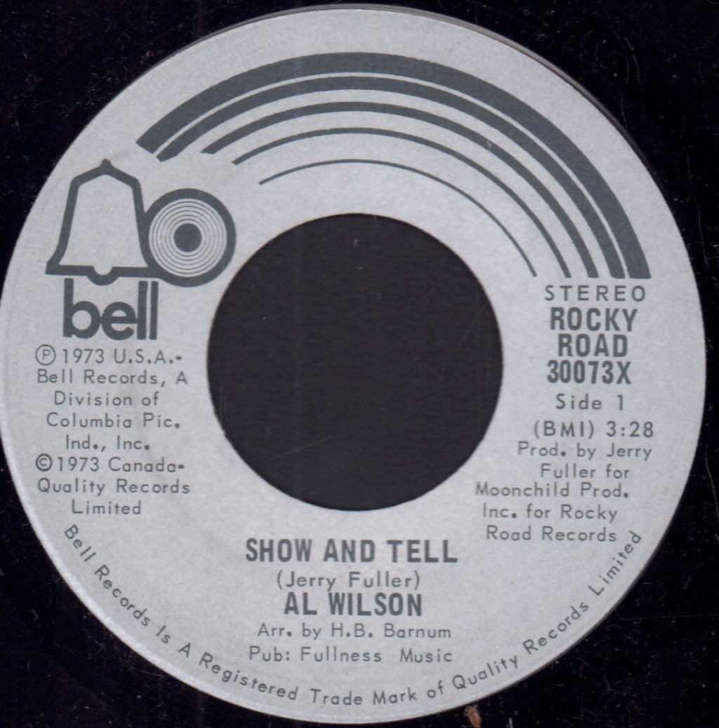 Al Wilson - Show And Tell - 7 Inch