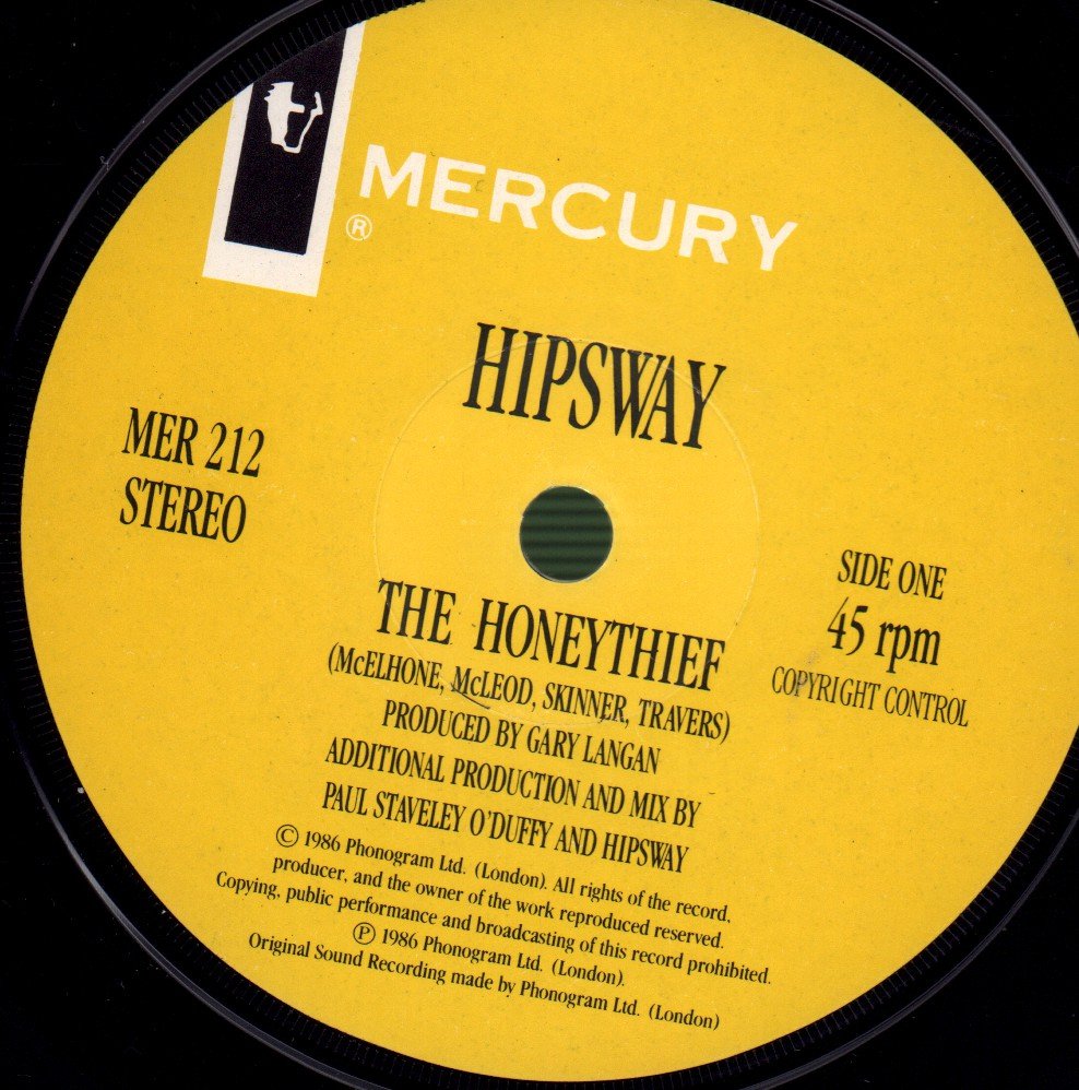 Hipsway - Honeythief - 7 Inch