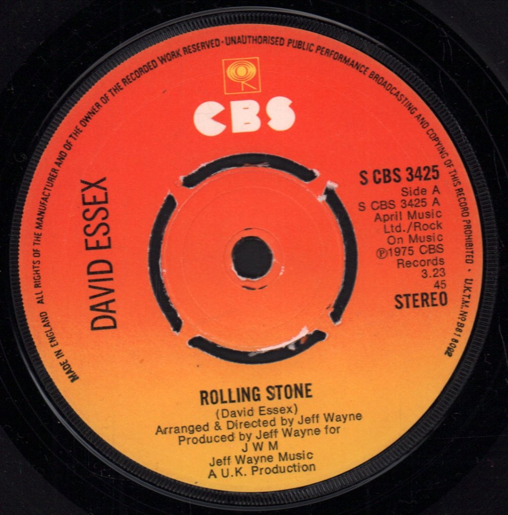 David Essex - Rolling Stone - 7 Inch