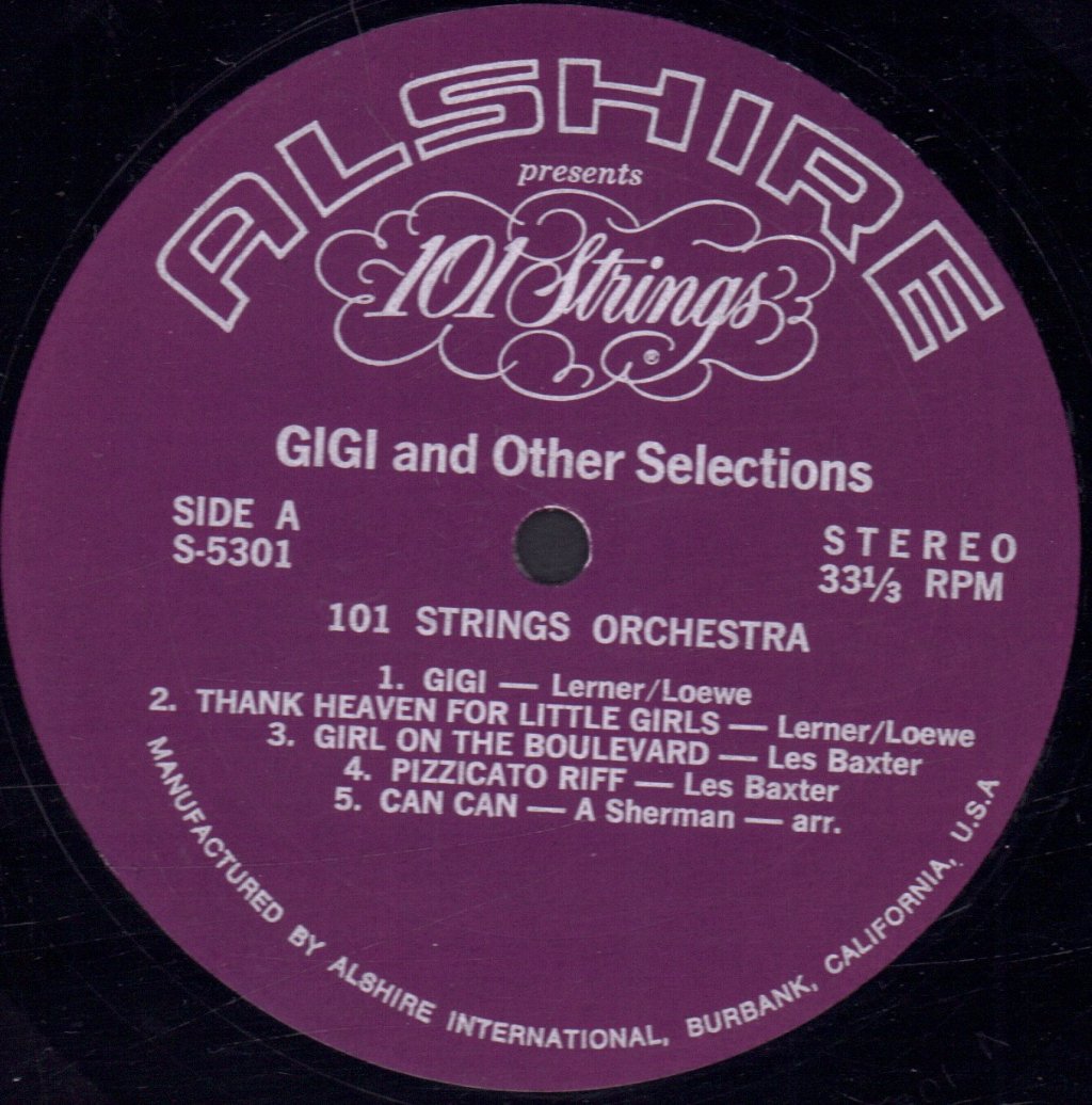 101 Strings - Gigi And Other Romantic Selections - Lp